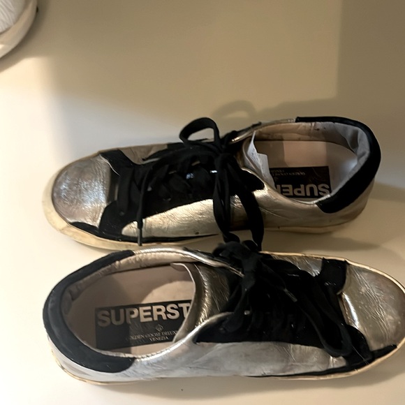 🍒authentic golden goose metallic sneakers 6 36 - Picture 9 of 9
